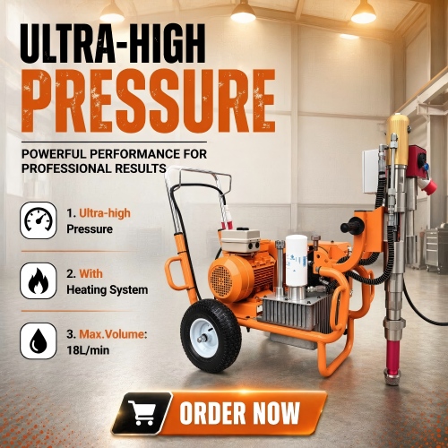 Ultra-high Pressure Polyurethane Painting Machine：Boost Construction Spraying Efficiency & Coating Quality