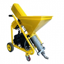 1010CD Brushless Screw Pump Mortar Spraying Machine 220V Small Cement Plaster Spray Equipment With Air Compressor